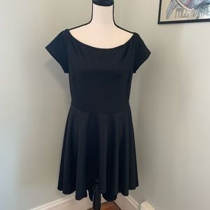High low black dress